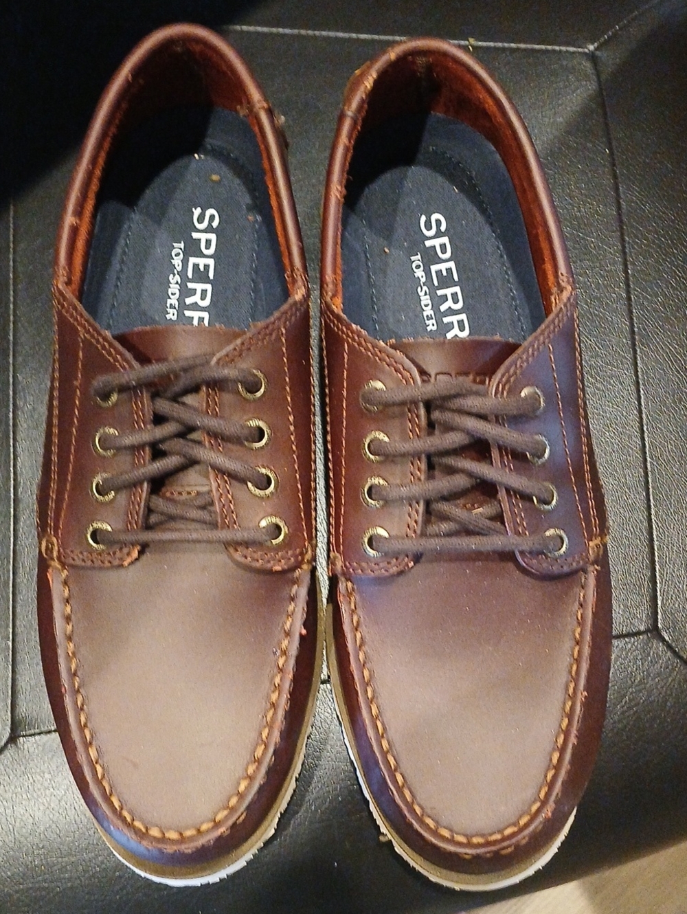 Sperry Brown Leather 2-Eye Classic Boat Shoes